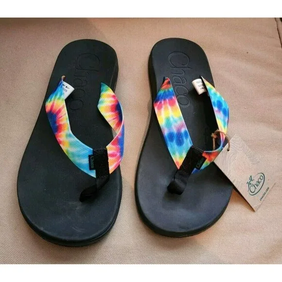 Chaco | Shoes | Nwt Chaco Mens Chillos Flip Flop Black Tie  display picture 1
